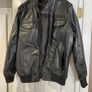 Buffalo David Britton Leather Jacket Mens Size M